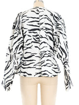 Jitrois Tiger Stripe Leather Jacket Jacket arcadeshops.com