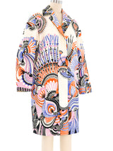 Dries Van Noten Feather Printed Coat Outerwear arcadeshops.com