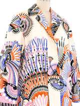 Dries Van Noten Feather Printed Coat Outerwear arcadeshops.com
