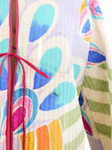 Mary McFadden Multicolor Printed Quilted Jacket Jacket arcadeshops.com