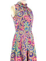 Metallic Swirl Palazzo Jumpsuit Jumpsuit arcadeshops.com