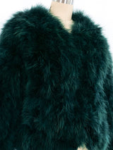 Emerald Marabou Feather Jacket Jacket arcadeshops.com