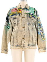 Tony Alamo Beverly Hills Painted Denim Jacket Jacket arcadeshops.com