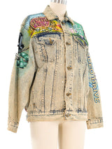 Tony Alamo Beverly Hills Painted Denim Jacket Jacket arcadeshops.com