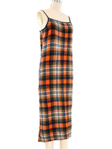 Comme des Garcons Plaid Boucle Slip Dress Dress arcadeshops.com