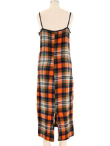 Comme des Garcons Plaid Boucle Slip Dress Dress arcadeshops.com