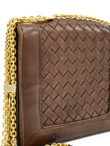 Bottega Veneta Brown Intrecciato Leather Shoulder Bag Accessory arcadeshops.com