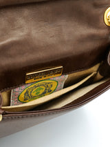 Bottega Veneta Brown Intrecciato Leather Shoulder Bag Accessory arcadeshops.com