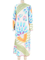 Mary McFadden Multicolor Printed Quilted Jacket Jacket arcadeshops.com