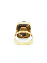 18k Gold Tiger's Eye Cabochon Ring Fine Jewelry arcadeshops.com