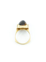 18k Gold Tiger's Eye Cabochon Ring Fine Jewelry arcadeshops.com