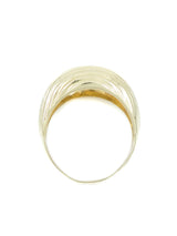 Diamond Accented Ribbed Dome Ring Fine Jewelry arcadeshops.com