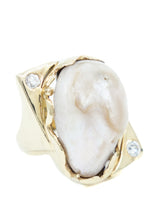 Baroque Pearl Modernist Statement Ring Fine Jewelry arcadeshops.com