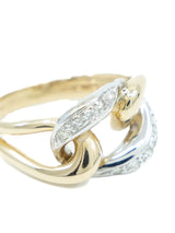 14k and Diamond Cuban Link Ring Fine Jewelry arcadeshops.com
