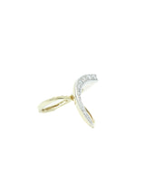 Gold and Diamond Looped Swirl Ring Fine Jewelry arcadeshops.com