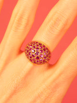 18K Gold Ruby Set Dome Ring Fine Jewelry arcadeshops.com