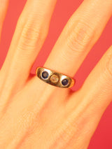 Sapphire and Diamond 14k Gold Ring Fine Jewelry arcadeshops.com