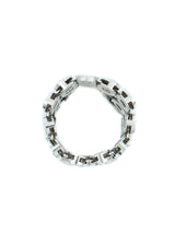 Gucci 18k White Gold Chainmail Band Ring Fine Jewelry arcadeshops.com