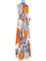 Abstract Printed Palazzo Ensemble Suit arcadeshops.com