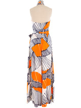 Abstract Printed Palazzo Ensemble Suit arcadeshops.com