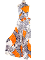 Abstract Printed Palazzo Ensemble Suit arcadeshops.com