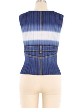 Issey Miyake Trompe L'oeill Printed Top Top arcadeshops.com