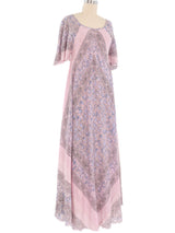 Scarf Print Cotton Caftan Dress Dress arcadeshops.com