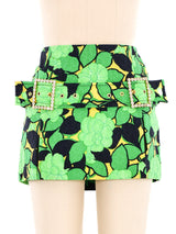 Dolce and Gabbana Floral Mini Skirt Bottom arcadeshops.com