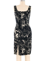 Moschino Graffiti Print Dress Dress arcadeshops.com