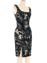 Moschino Graffiti Print Dress Dress arcadeshops.com