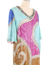 Judith Ann Sequined Silk Dress Dress arcadeshops.com