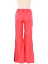 1970's Red Contrast Stitch Flares Bottom arcadeshops.com