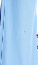 1970's Blue Contrast Stitch Flares Bottom arcadeshops.com