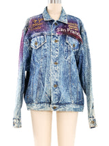 Tony Alamo San Francisco Painted Denim Jacket Jacket arcadeshops.com