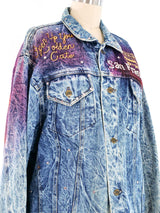 Tony Alamo San Francisco Painted Denim Jacket Jacket arcadeshops.com
