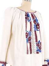 Embroidered Peasant Top Top arcadeshops.com