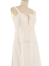 Lace Up Peasant Dress Dress arcadeshops.com