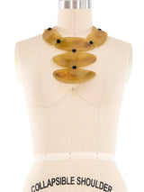 Horn Bib Necklace Accessory arcadeshops.com