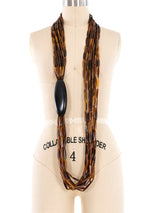 Monies Multistrand Horn and Ebony Necklace Accessory arcadeshops.com