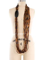 Monies Multistrand Horn and Ebony Necklace Accessory arcadeshops.com