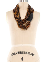 Monies Multistrand Horn and Ebony Necklace Accessory arcadeshops.com