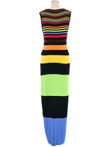 Moschino Rainbow Striped Tank Dress Dress arcadeshops.com