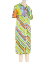 1960's Emilio Pucci Printed Shirt Dress Dress arcadeshops.com