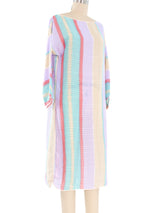 Mary McFadden Pastel Chiffon Caftan Dress arcadeshops.com