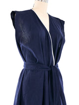 Gianni Versace Embroidered Linen Duster Jacket arcadeshops.com