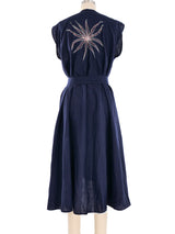 Gianni Versace Embroidered Linen Duster Jacket arcadeshops.com