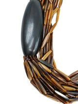 Monies Multistrand Horn and Ebony Necklace Accessory arcadeshops.com