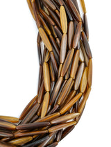 Monies Multistrand Horn and Ebony Necklace Accessory arcadeshops.com