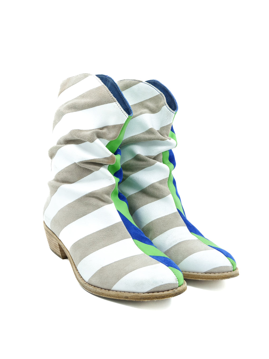 Bernhard Willhelm Colorblock Suede Boots display picture 2