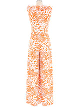 Ruffle Trimmed Printed Jumpsuit Jumpsuit arcadeshops.com